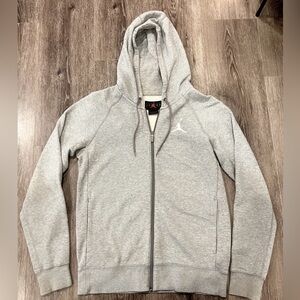 Jordan Gray Zip-Up Hoodie